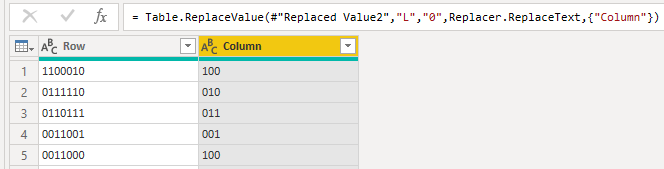 Figure 1: Replacing the letters with the numbers