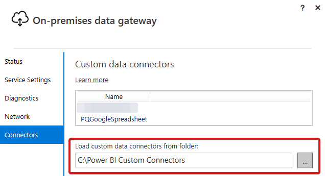 Custom Connector Folder