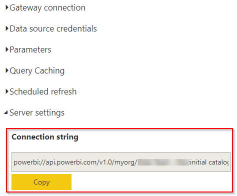 Power BI - Server Settings